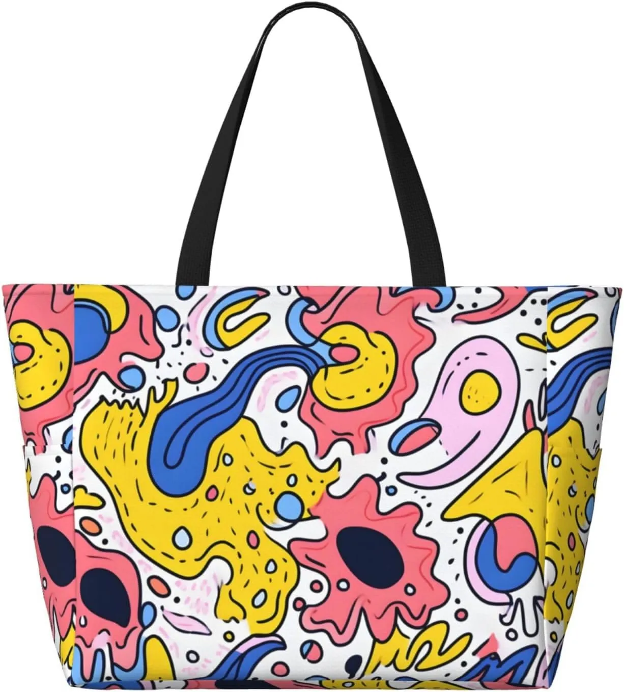 Waterproof Beach Bag for Women Sandproof Beach Tote Bags Large Capacity Swim Pool Bag Foldable Travel Duffel Bags