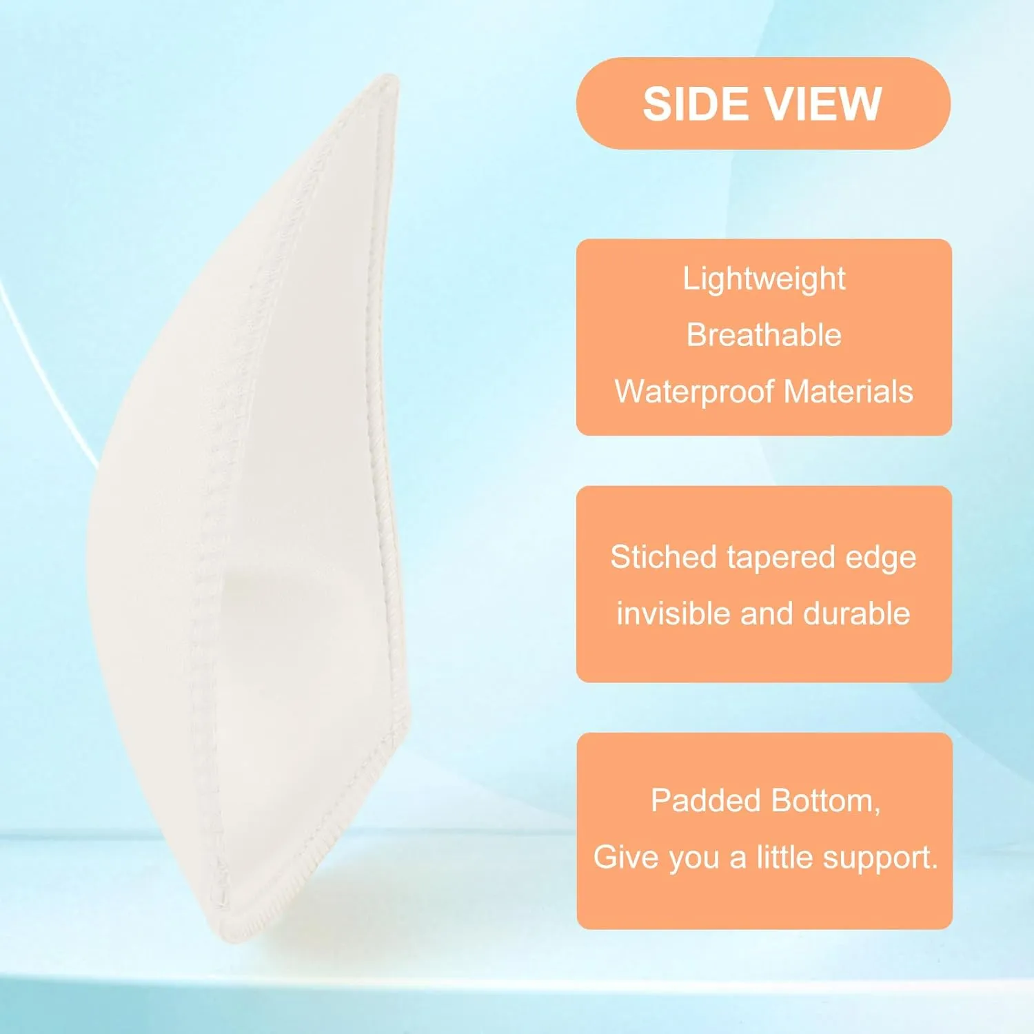 Waterproof Swimsuit Bra Inserts Pads 3 Pairs Removable Bathing Suit Insert Bikini Push up Inserts A/B or C/D,D/E Cup