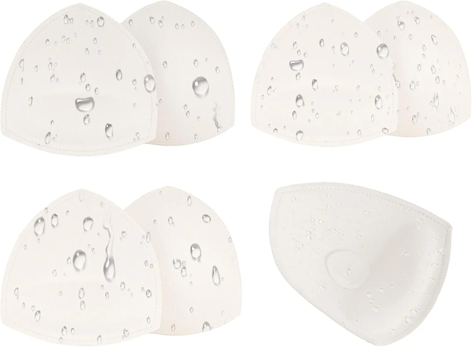 Waterproof Swimsuit Bra Inserts Pads 3 Pairs Removable Bathing Suit Insert Bikini Push up Inserts A/B or C/D,D/E Cup