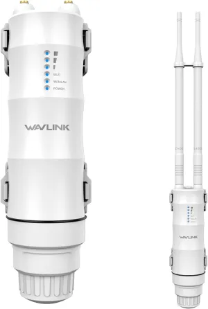 WAVLINK AC1200 Outdoor Long Range Wi-Fi Extender,Dual Band Outdoor Access Point with Active/Passive PoE,WAN/LAN Port,IP67 Waterproof,Supports AP/Router/Repeater Mode,2x7dBi High-Gain Antennas