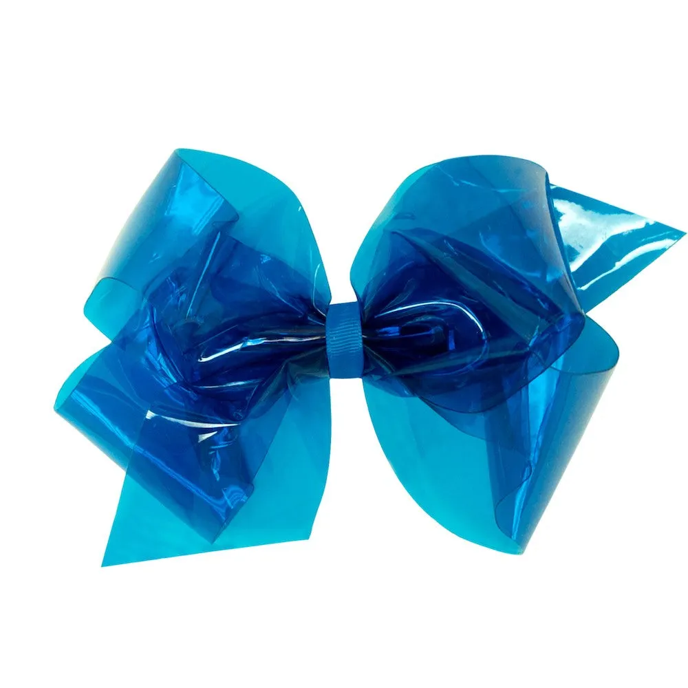 Wee Ones Girls Vinyl Splash Bow for Pool & Beach - Bright Blue