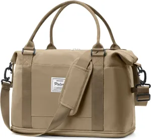 Weekender Bags for Women,Personal Item Travel Bag,Overnight Travel Duffel Bag with Expandable Shoes Compartment & Wet Pocket