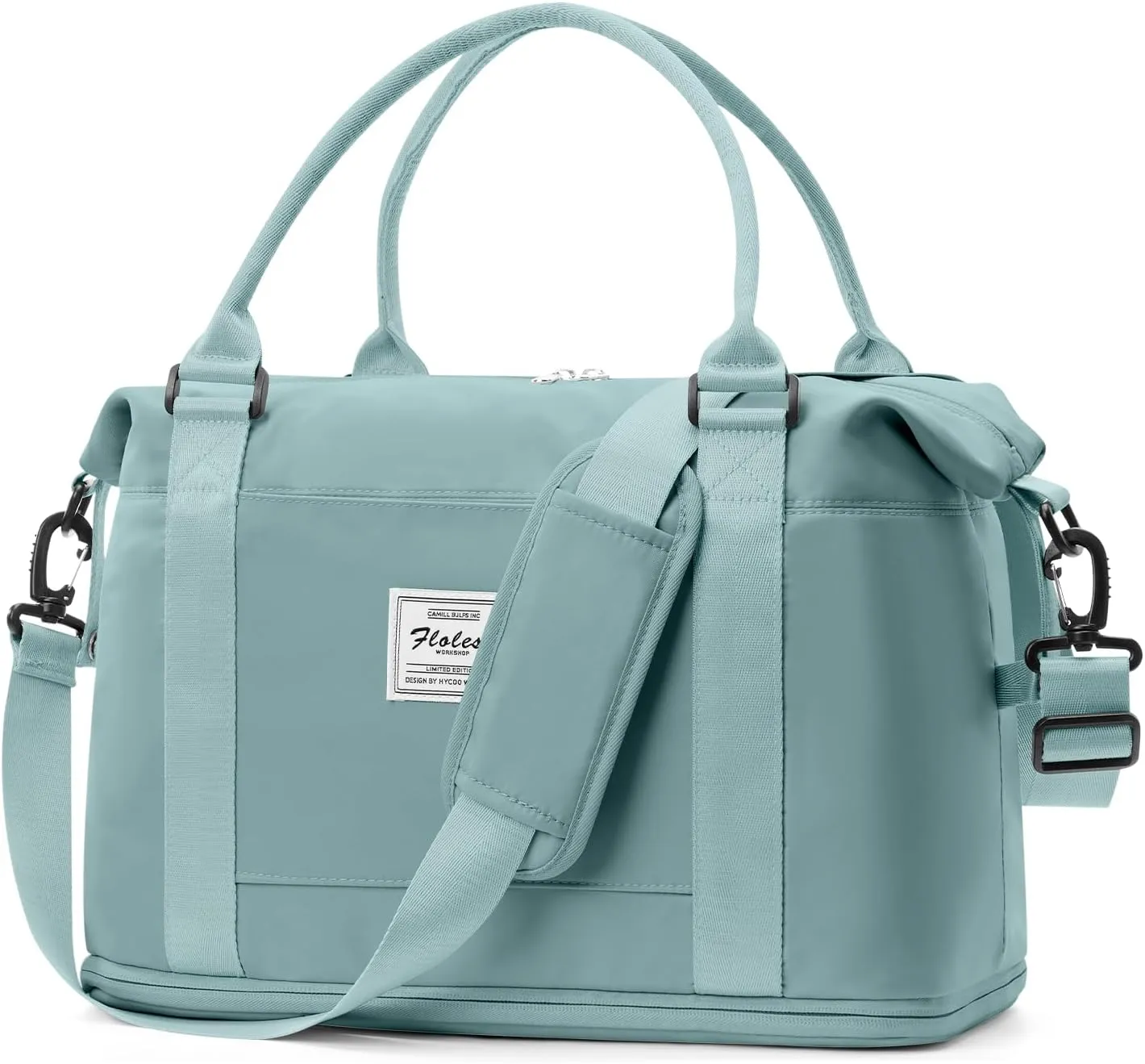 Weekender Bags for Women,Personal Item Travel Bag,Overnight Travel Duffel Bag with Expandable Shoes Compartment & Wet Pocket
