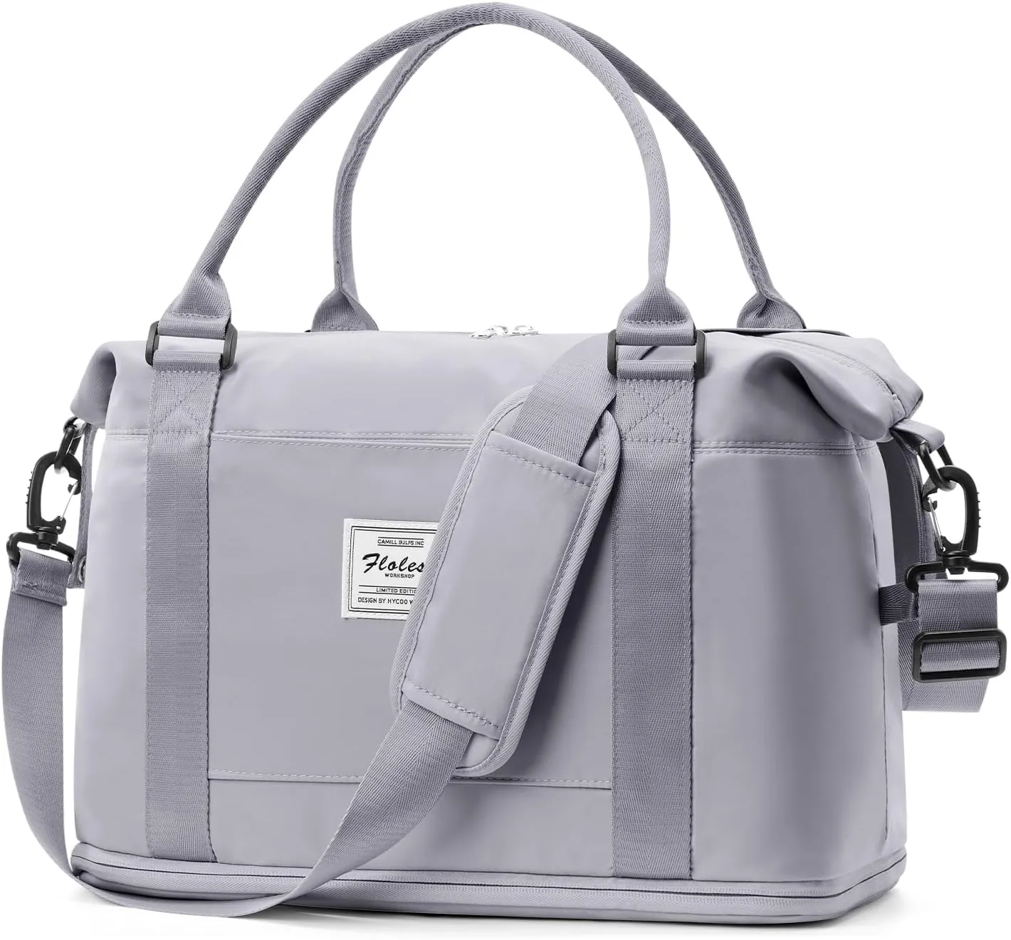 Weekender Bags for Women,Personal Item Travel Bag,Overnight Travel Duffel Bag with Expandable Shoes Compartment & Wet Pocket