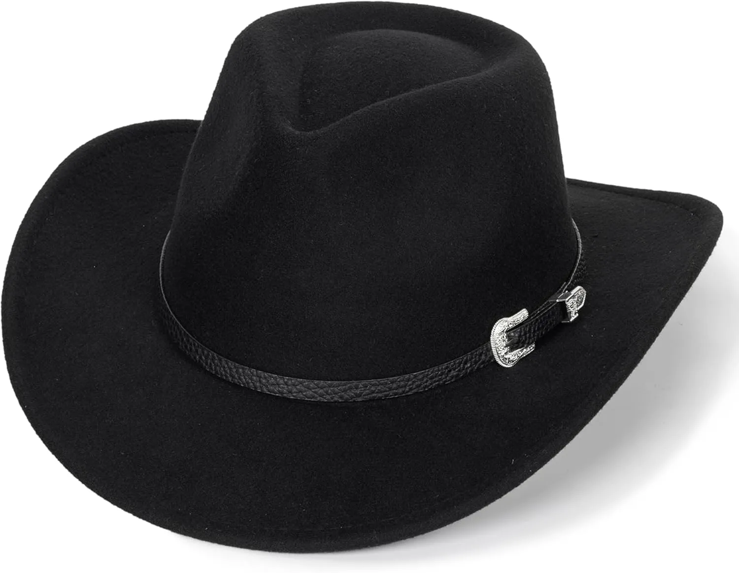 Western Cowboy Hat for Kids Toddler Girls Boys-Felt Fedora Cowgirls for 2-6 Years Old