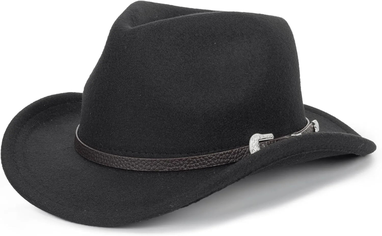 Western Cowboy Hat for Kids Toddler Girls Boys-Felt Fedora Cowgirls for 2-6 Years Old