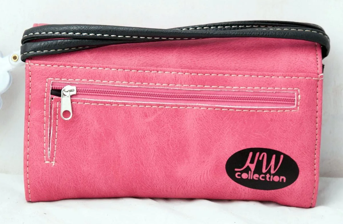 Western Owl Art Heart Crossbody Wristlet Clutch Wallet