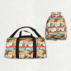 Western Rodeo Cowboys Adult Gym Bags Backpacks