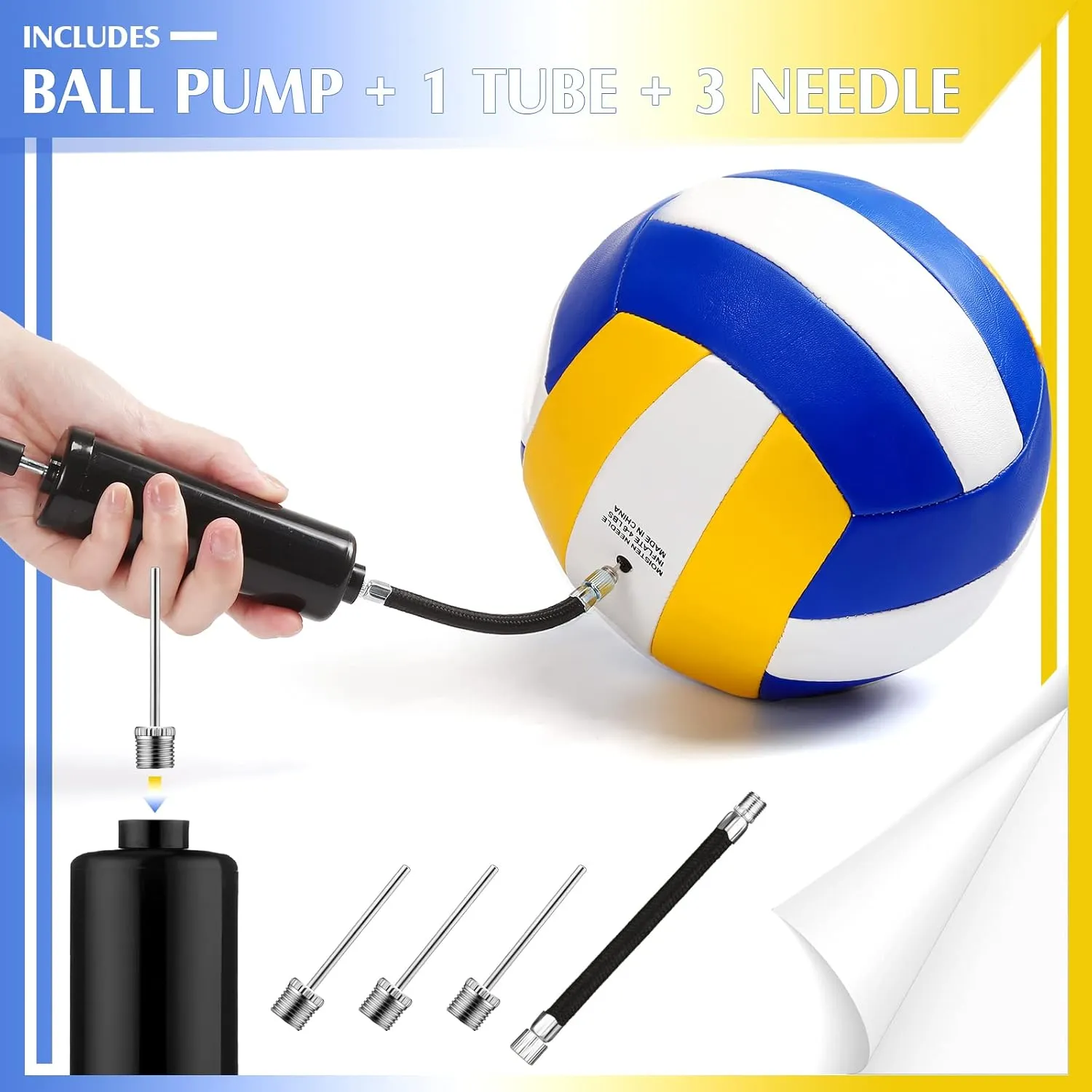 Wettarn 12 Pcs Official Size 5 Volleyballs Bulk Soft Recreational Volleyballs with Pump Regulation Size for Beginner Indoor Outdoor Beach Gym Pool Sand Sport