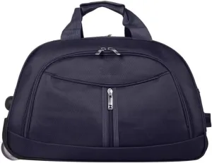 Wheeled Duffle Bag Foldable Bag Large Weekend Bag, Expandable Travel Duffel Bag,for Shopping Travel(Blue,Medium)