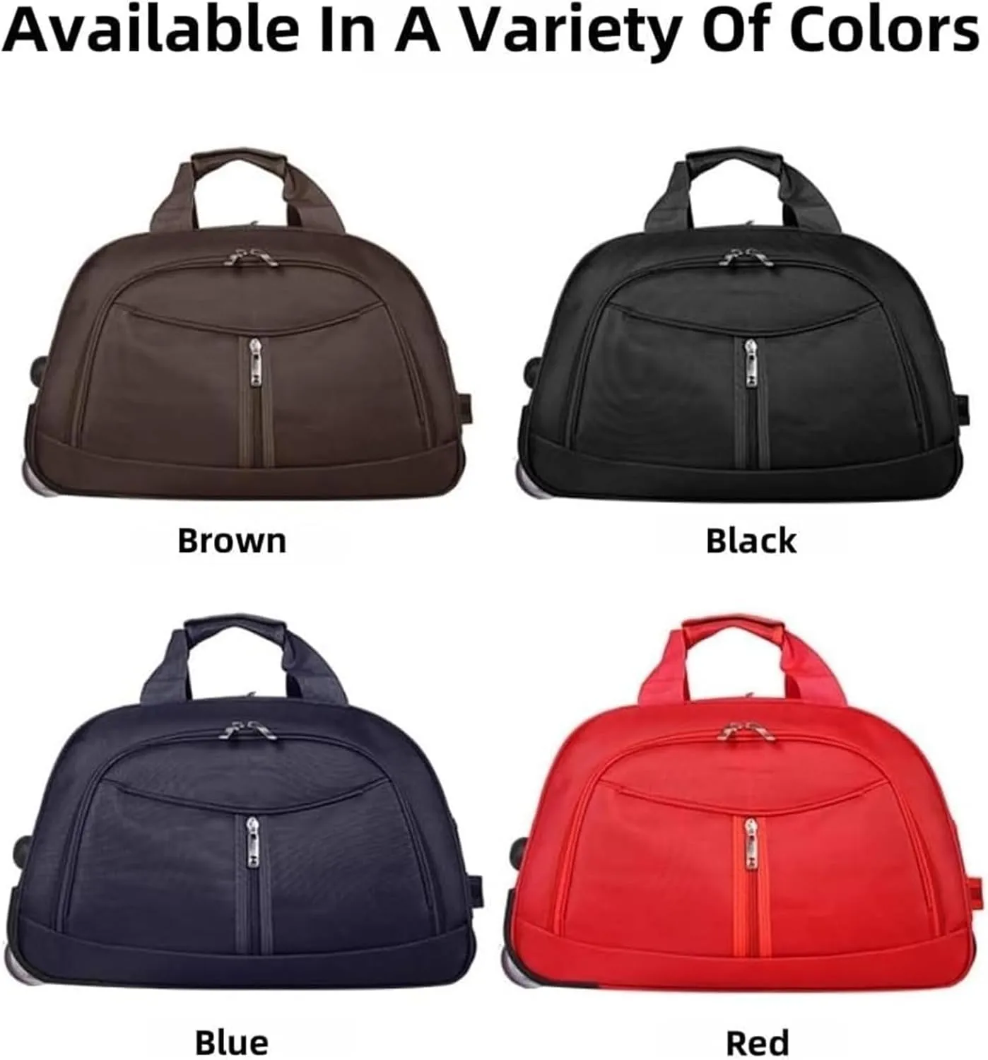 Wheeled Duffle Bag Foldable Bag Large Weekend Bag, Expandable Travel Duffel Bag,for Shopping Travel(Blue,Medium)