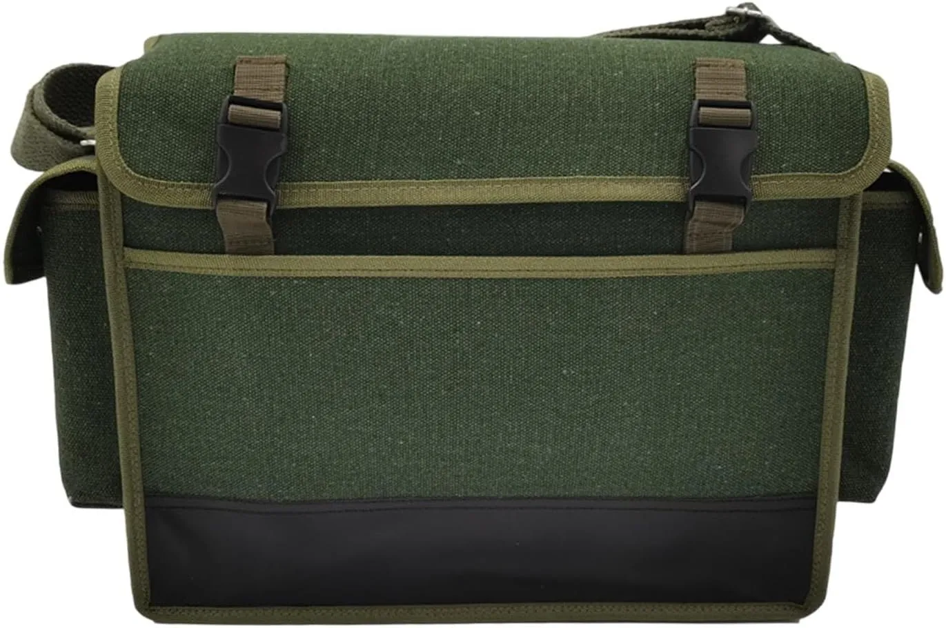 Wide Mouth Tool Tote Tool Storage Bag Multipurpose Tool Pouches Tool Tote Canvas Tool Bag for Worker Electrician Woodworker, Green