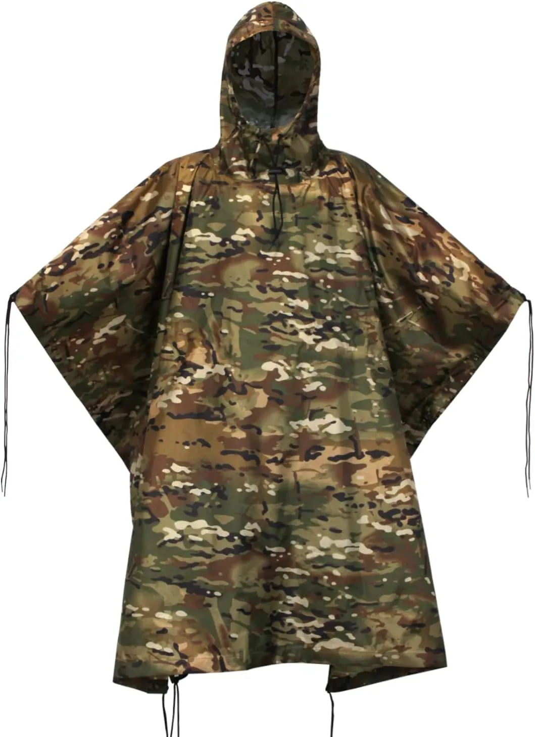 WINWAY Military Rain Poncho Camouflage Poncho Waterproof Lightweight Raincoat for Outdoor Hunting Hiking Camping