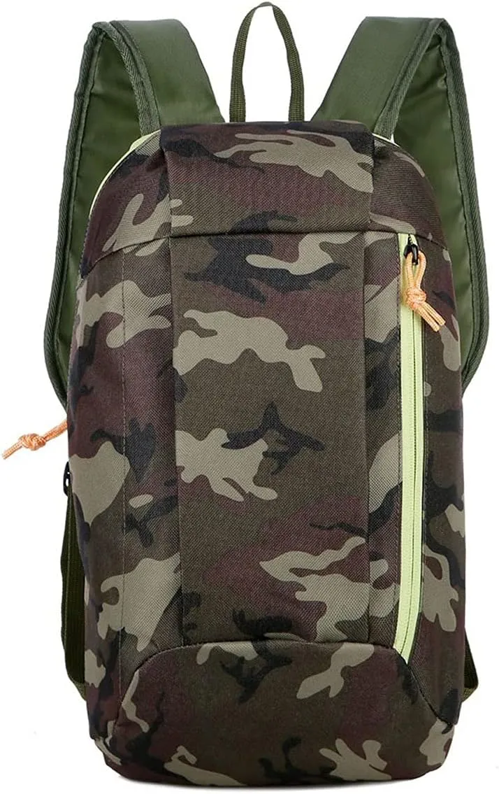 WOBBLO Hiking Daypacks 10L Camping Hiking Trekking Small Backpacks, Waterproof Outdoor Sports Mountaineering Bag, Running Cycling Rucksack Man Woman(Green)