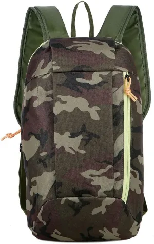 WOBBLO Hiking Daypacks 10L Camping Hiking Trekking Small Backpacks, Waterproof Outdoor Sports Mountaineering Bag, Running Cycling Rucksack Man Woman(Green)