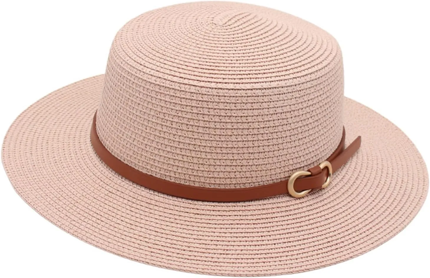 Women Beach Straw Sun Hat Flat Topped Straw hat Summer Beach Hat for Men Women for Party Travel