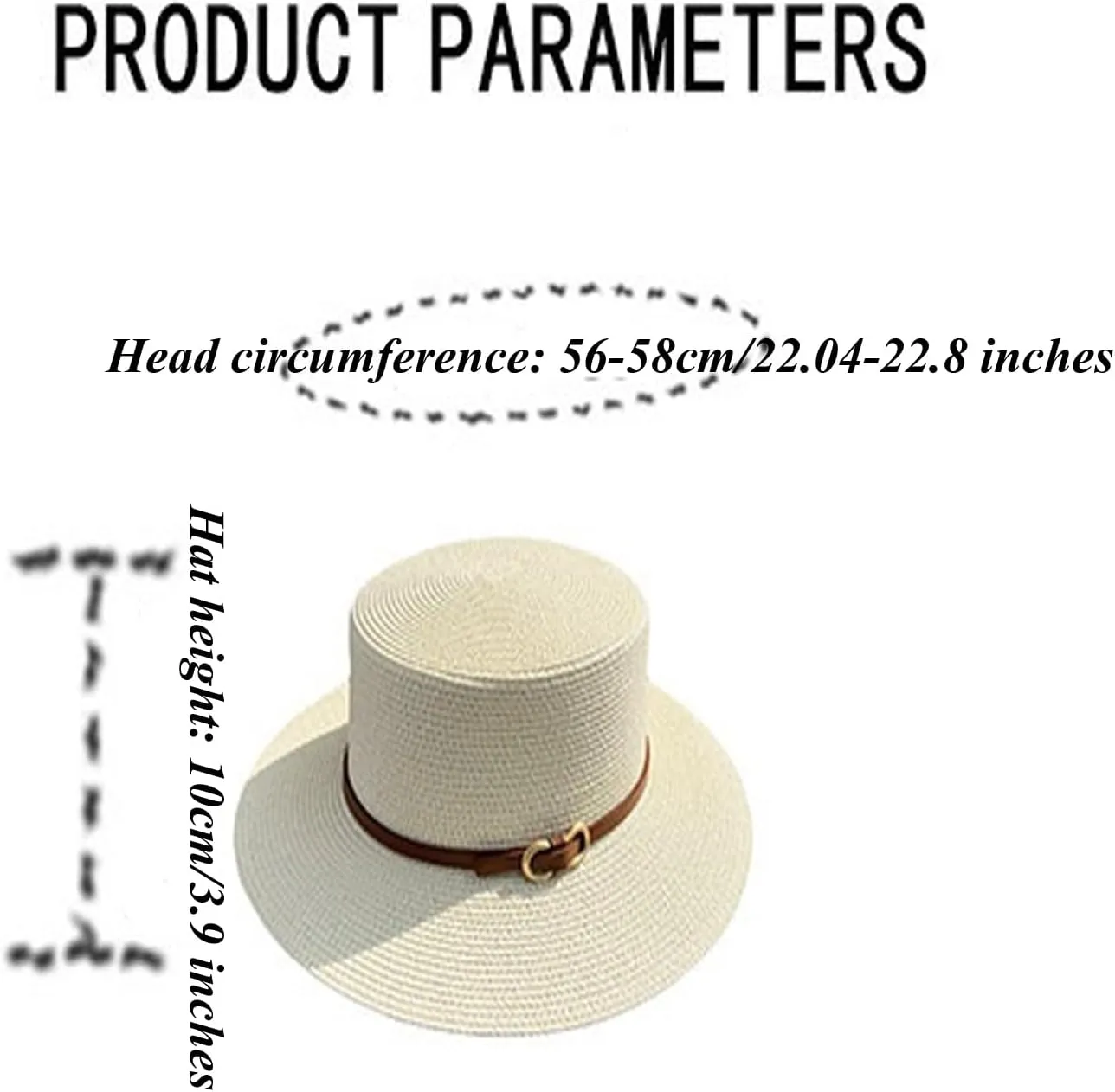 Women Beach Straw Sun Hat Flat Topped Straw hat Summer Beach Hat for Men Women for Party Travel
