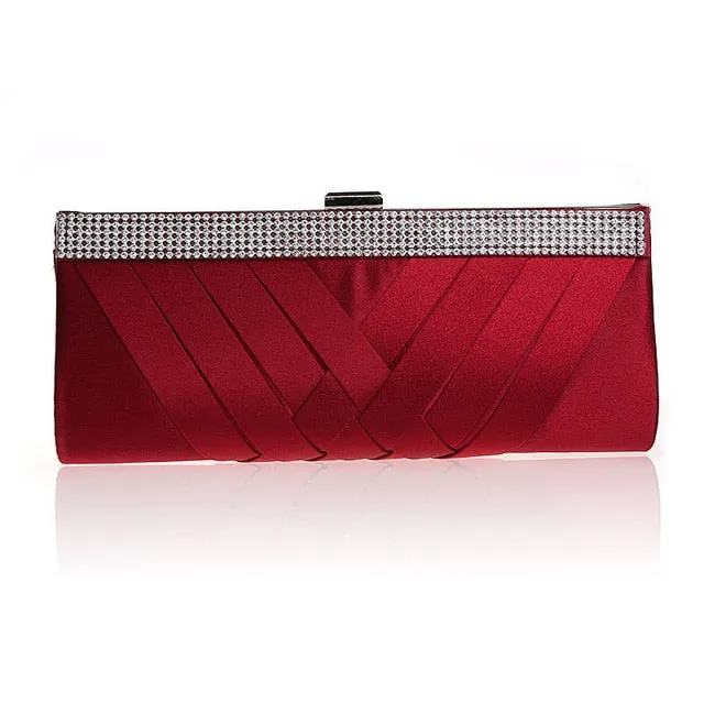 Women Day Clutch Ladies Purse Chain Handbags Women Evening Bag Purple Bride Wedding Party Hand Bags Clutches bolsas mujer XA187C