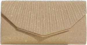 Women Envelope Clutch Bag Sequins Evening Bag Bridal Wedding Purse Shiny Handbag Elegant Sparkly Shoulder Bag
