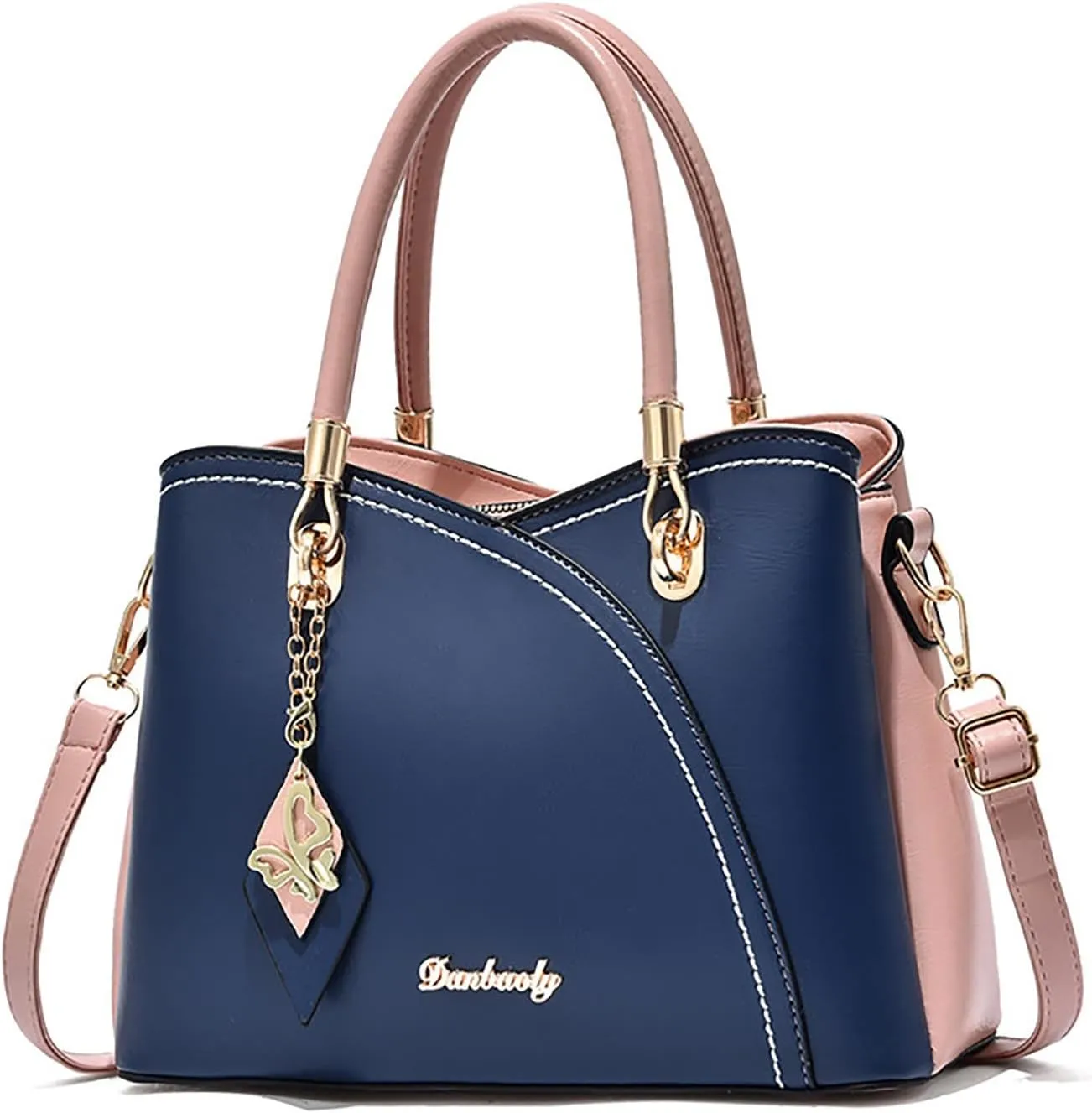 Women Handbag Large Capacity Plaid Contrast Color Middle One Shoulder Messenger Bag Bag Charms for Bags