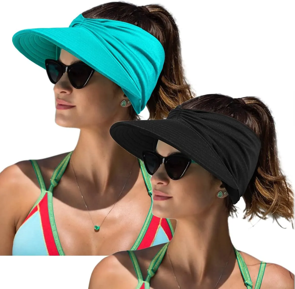 Women Sport Sun Visor Hats,Empty Top Baseball Sun Cap,Womens Sunhats with uv Protection,Sun Hats for Young Girls Women Beach