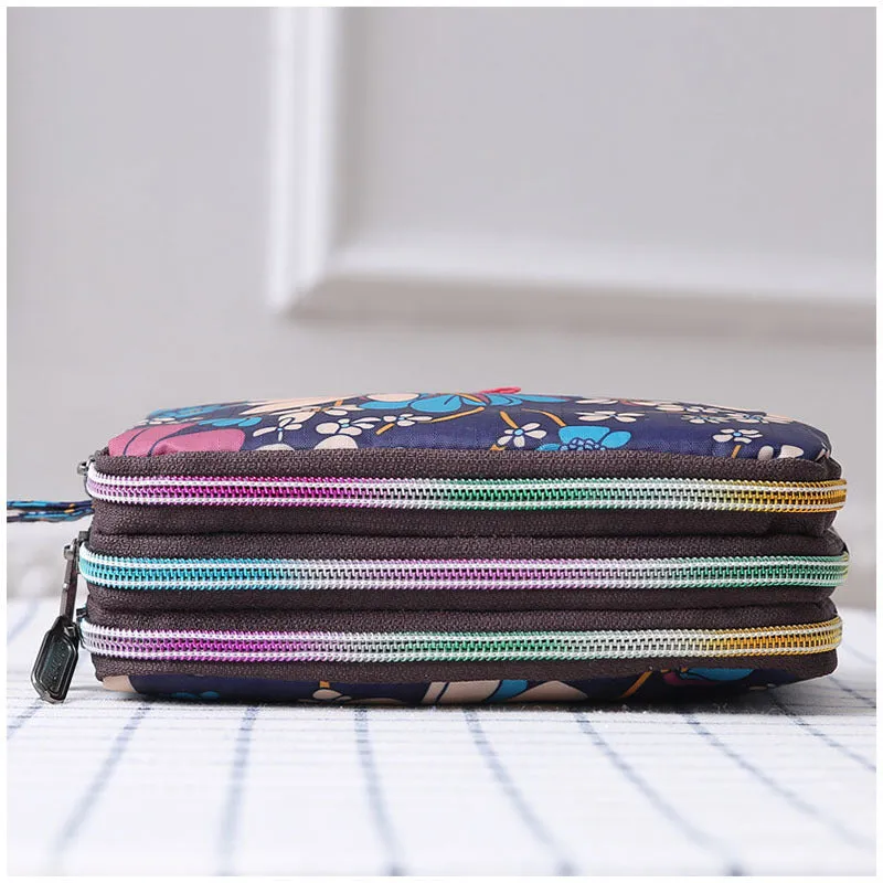 Women's Clutch Canvas Long Large Capacity Leisure Coin Purses