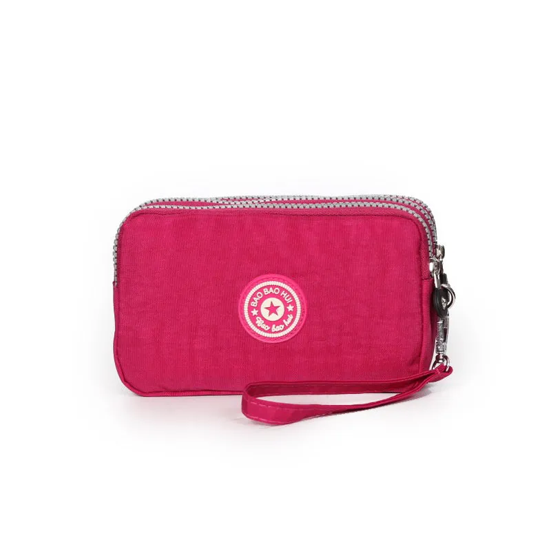 Women's Long Fabric Clutch Large Capacity Mobile Coin Purses