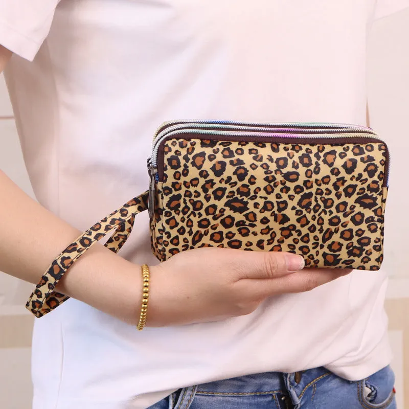 Women's Long Mobile Clutch Fabric Hand Coin Purses