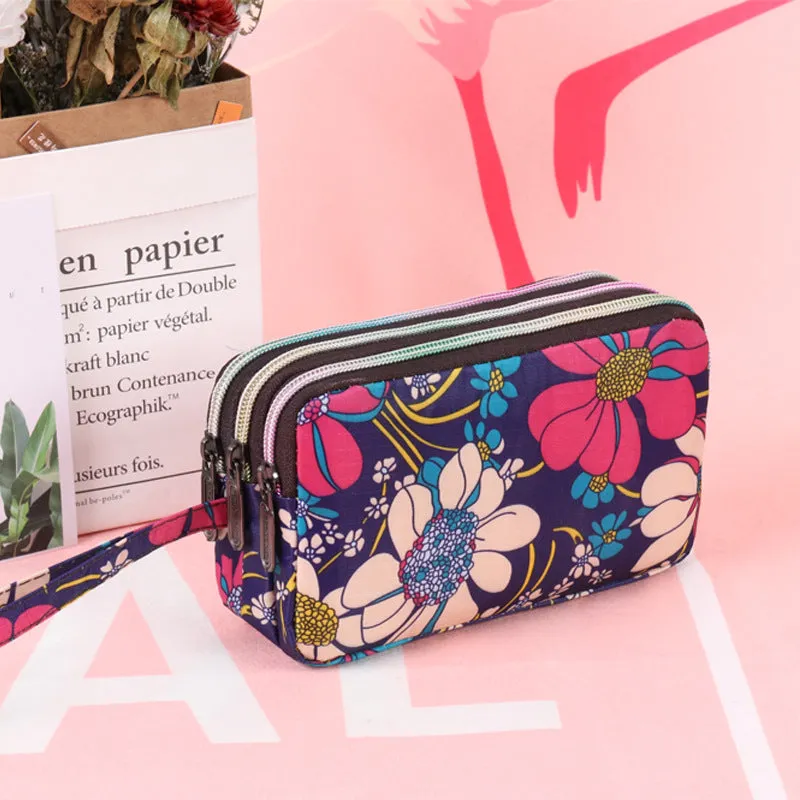 Women's Long Mobile Clutch Fabric Hand Coin Purses