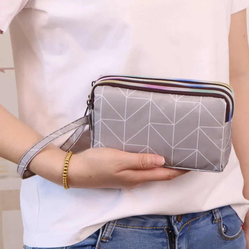 Women's Long Mobile Clutch Fabric Hand Coin Purses