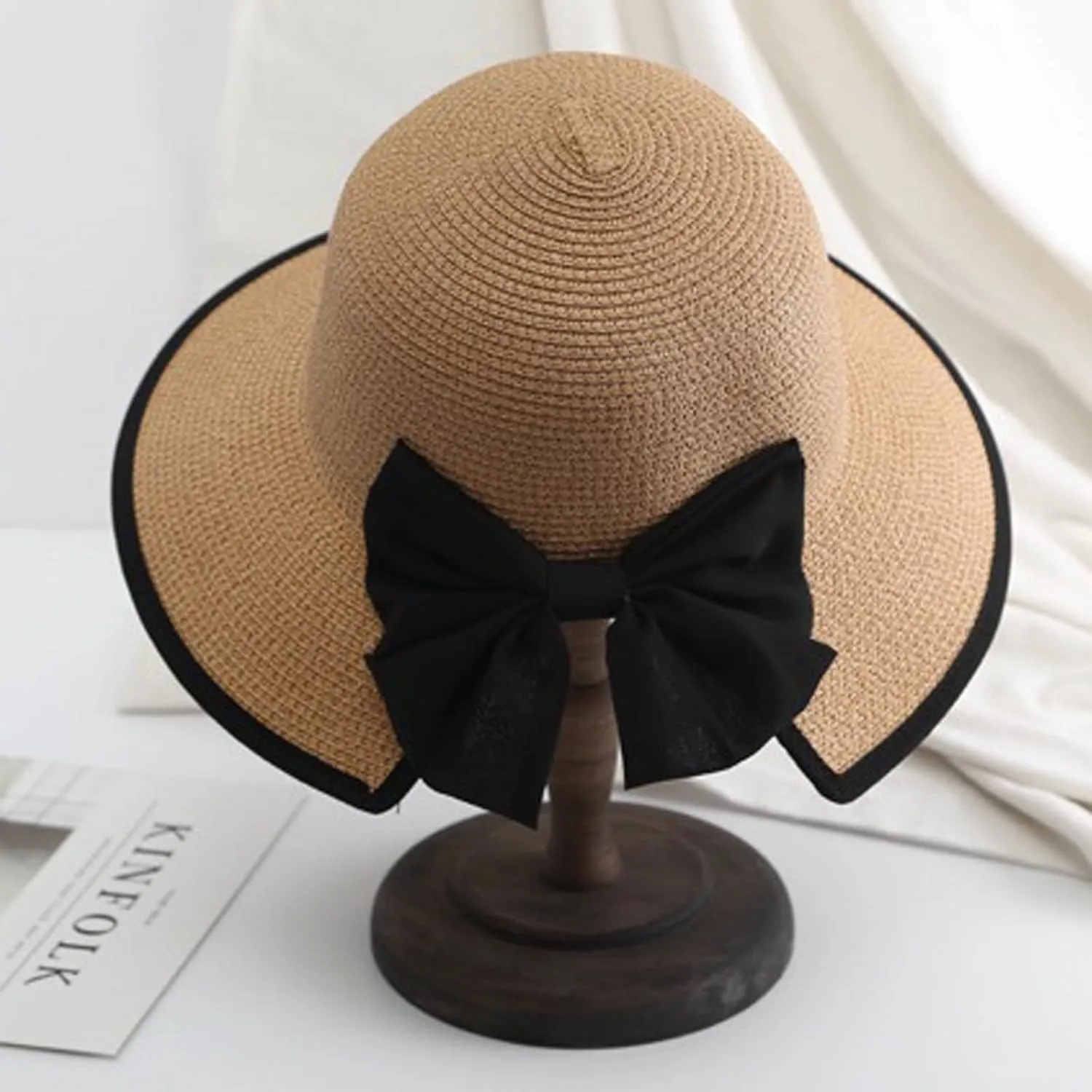 Womens Mens Wide Brim Straw Panama Hat Beach Sun Hat Summer Wide Brim Straw Roll up Hat Fisherman's UPF 50