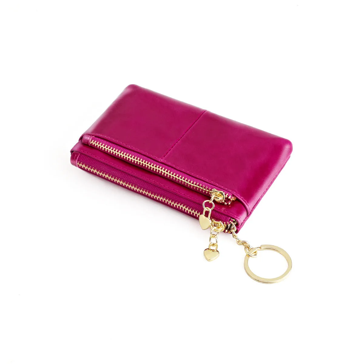 Women's Oil Wax Leather Fashion Clutch Bags