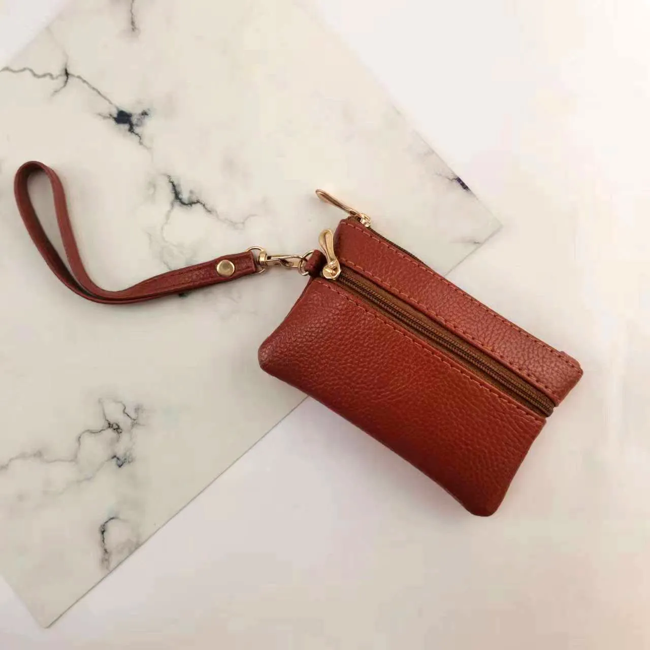 Women's Soft Leather Clutch Long Large Capacity Coin Purses