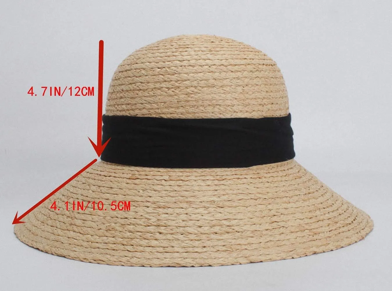 Women's Wide Brim Braided Sun Hat UPF 50  Sun Protection Floppy Summer Beach Cap Lafite Straw Hat
