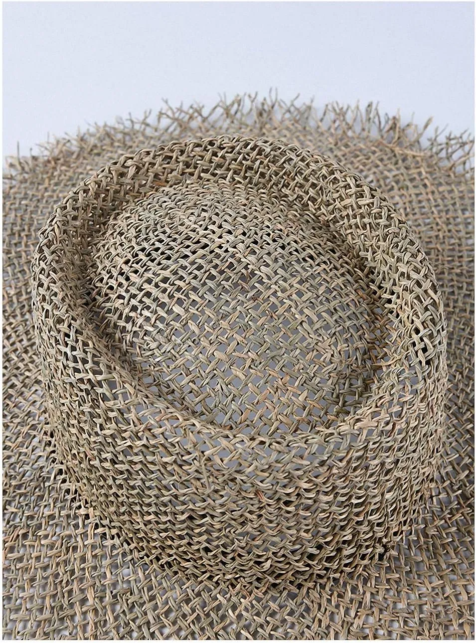 Women's Wide Brim Braided Sun Hat UPF 50  Sun Protection Floppy Summer Beach Cap Straw Hat