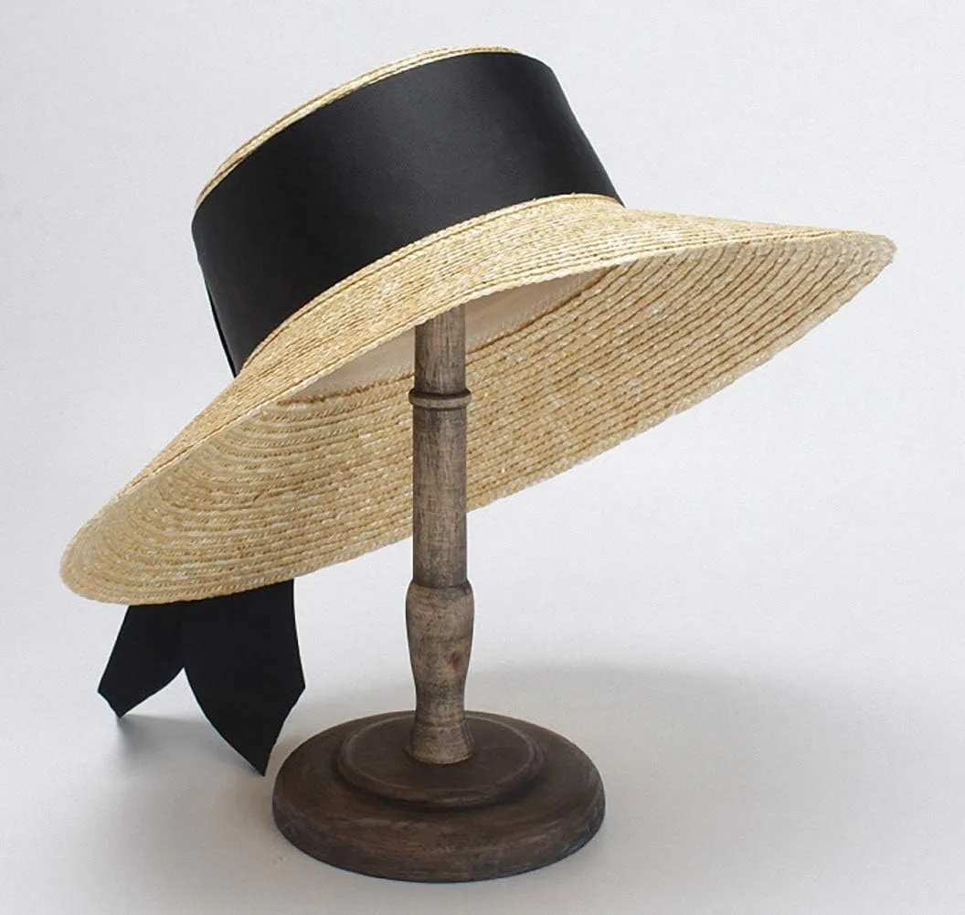 Women's Wide Brim Braided Sun Hat UPF 50  Sun Protection Floppy Summer Beach Cap Straw Hat