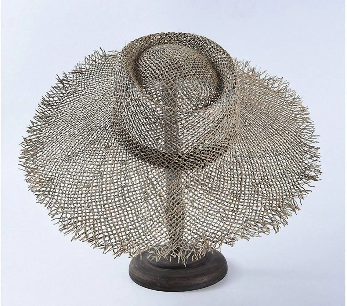 Women's Wide Brim Braided Sun Hat UPF 50  Sun Protection Floppy Summer Beach Cap Straw Hat