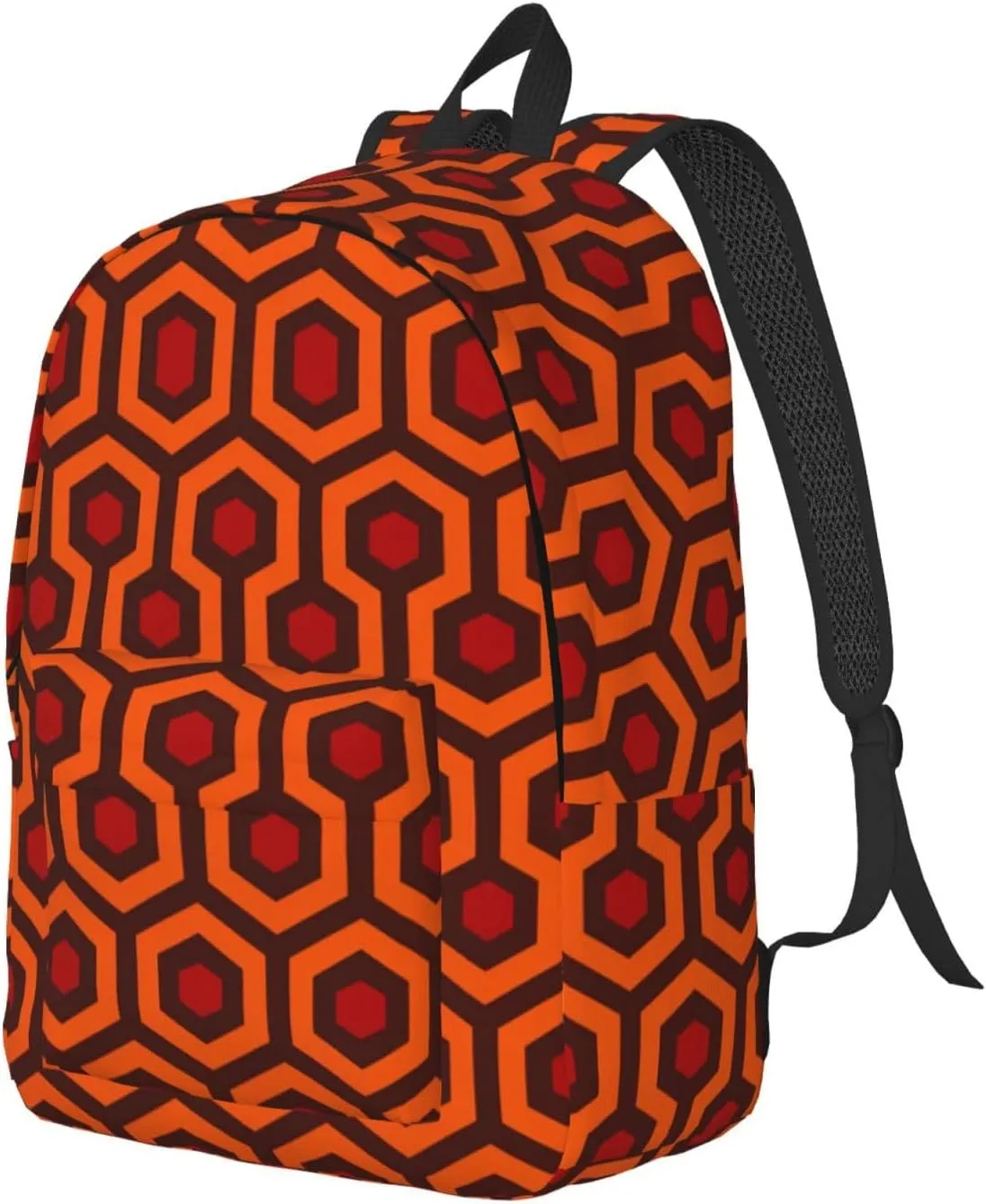 WURTON Shining Overlook Print Large Backpack Casual Laptop Backpack Computer Bag Travel Daypack For Women Men