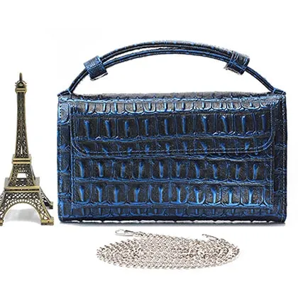 XMESSUN High Quality PU Leather Clutch Crossbody Bag for Women Gold Luxury Serpentine Clutch Purse Messenger Bags Girls 2024