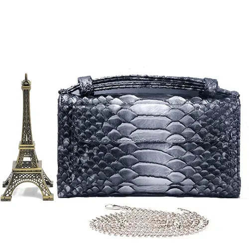 XMESSUN High Quality PU Leather Clutch Crossbody Bag for Women Gold Luxury Serpentine Clutch Purse Messenger Bags Girls 2024