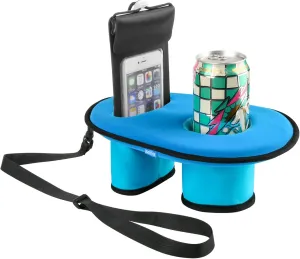 Xxerciz Neoprene Floating Drink Holder – Beverage Drink Float for Cell Phone, Hydra Flask, Solo Cup, Yeti, Tumblers for Pool Party Water Fun