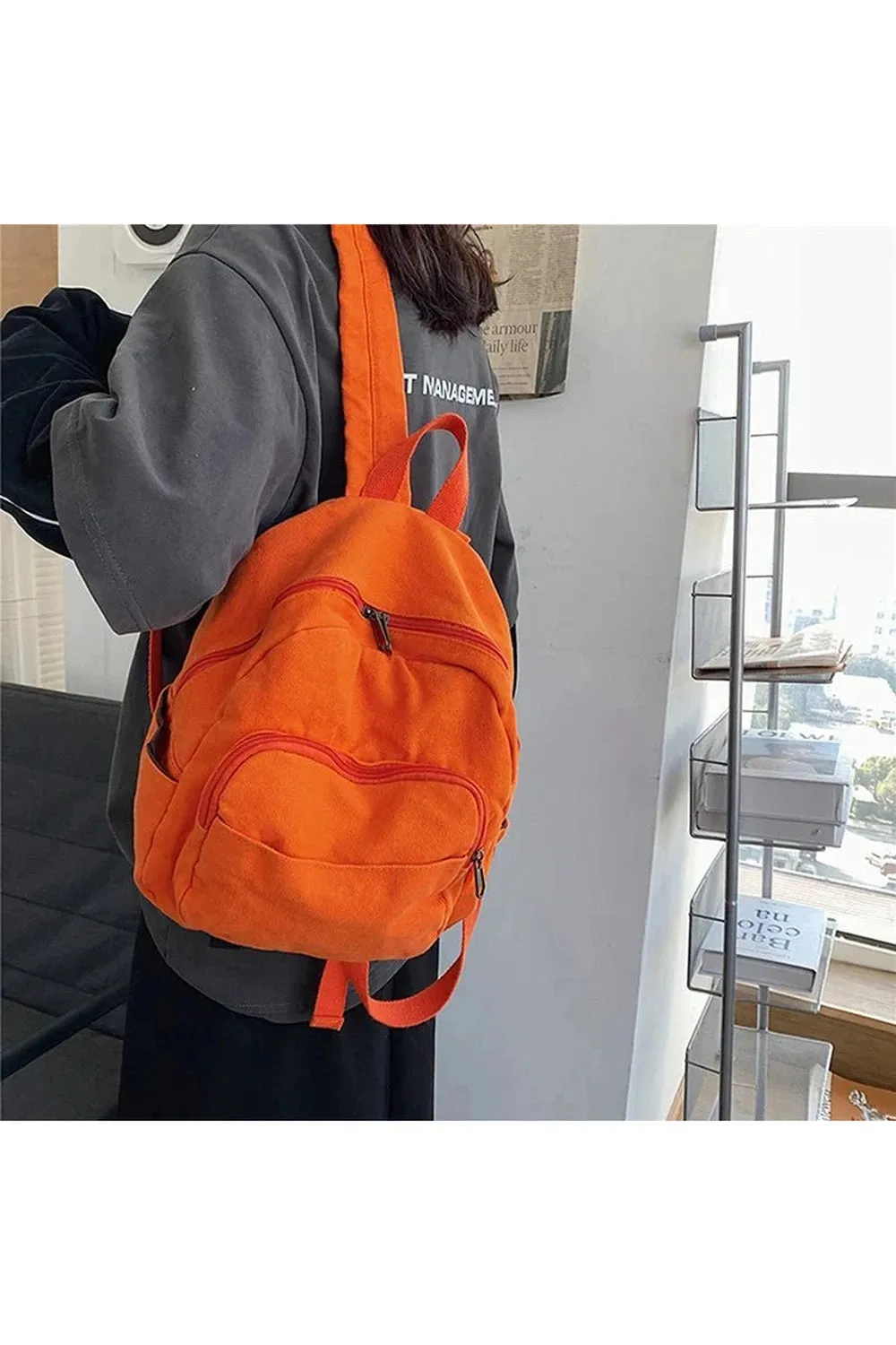 Y2k Neutral Canvas Backpacks