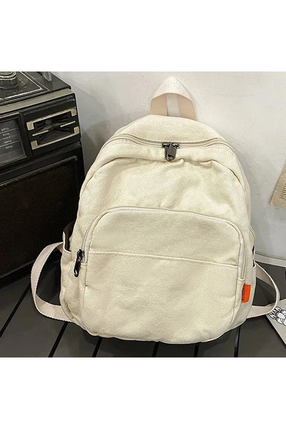 Y2k Neutral Canvas Backpacks