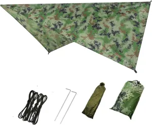 Yardwe 1set Outdoor Canopy Tent Multi-Function Picnic Mat Uv Camouflage Design for Camping Beach and Outdoor Activities Easy to Install Versatile