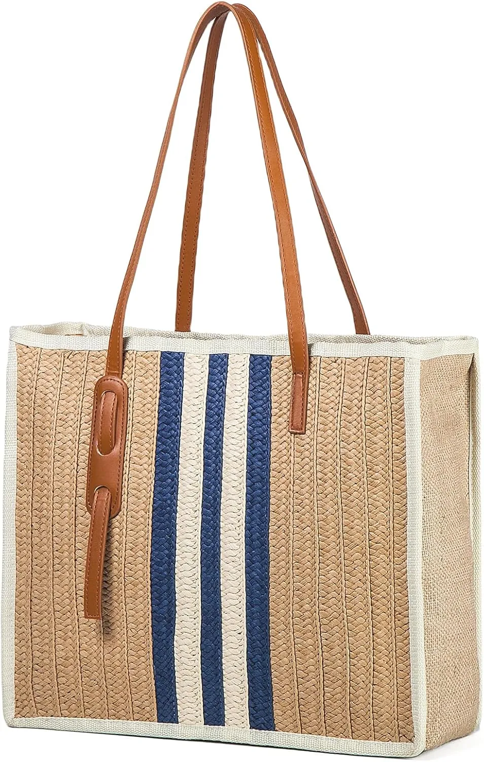 YIKOEE Large Straw Tote Bag: Summer Straw Handbags for Vacation