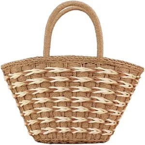 YYW Straw Handbag Clutch Chic Envelop Woven Beach Bag Natural Rattan Straw Bag Summer Straw Clutch for Travel