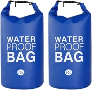 ZLY 2PCS Pool Ladder Step Weights 250D PVC Waterproof Swimming Pool Ladder Dry Bag Sand Bags Weights 10L for Above/Under Ground Pools Blue