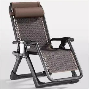 ZTGL I, Reclining Camping Chair for Patio, Folding Camping Cot for Adults, Folding Lounge Chair with Headrest, Portable Sunbathing Lounge Chairs, Folding Cot